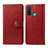 Funda de Cuero Cartera con Soporte Carcasa L08 para Huawei Nova Lite 3 Plus Rojo