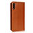 Funda de Cuero Cartera con Soporte Carcasa L08 para Huawei P Smart Z (2019) Naranja