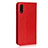 Funda de Cuero Cartera con Soporte Carcasa L08 para Huawei P Smart Z (2019) Rojo