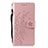 Funda de Cuero Cartera con Soporte Carcasa L08 para Huawei P20 Oro Rosa