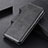 Funda de Cuero Cartera con Soporte Carcasa L08 para Motorola Moto Edge Negro