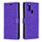 Funda de Cuero Cartera con Soporte Carcasa L08 para Samsung Galaxy A21s Morado