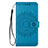 Funda de Cuero Cartera con Soporte Carcasa L08 para Samsung Galaxy S20 Plus Azul