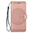 Funda de Cuero Cartera con Soporte Carcasa L08 para Samsung Galaxy S20 Plus Oro Rosa