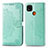 Funda de Cuero Cartera con Soporte Carcasa L08 para Xiaomi Redmi 10A 4G Menta Verde