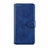 Funda de Cuero Cartera con Soporte Carcasa L08 para Xiaomi Redmi Note 9 Pro Max Azul