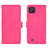 Funda de Cuero Cartera con Soporte Carcasa L08Z para Realme C20 Rosa Roja