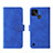 Funda de Cuero Cartera con Soporte Carcasa L08Z para Realme C21Y Azul