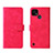 Funda de Cuero Cartera con Soporte Carcasa L08Z para Realme C21Y Rosa Roja