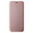 Funda de Cuero Cartera con Soporte Carcasa L08Z para Samsung Galaxy A12 Nacho Oro Rosa