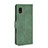 Funda de Cuero Cartera con Soporte Carcasa L08Z para Samsung Galaxy A21 SC-42A Verde