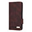 Funda de Cuero Cartera con Soporte Carcasa L08Z para Samsung Galaxy S21 Plus 5G Marron