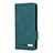 Funda de Cuero Cartera con Soporte Carcasa L08Z para Samsung Galaxy S21 Plus 5G Verde