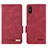 Funda de Cuero Cartera con Soporte Carcasa L08Z para Xiaomi Redmi 9AT Rojo