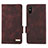 Funda de Cuero Cartera con Soporte Carcasa L08Z para Xiaomi Redmi 9i Marron