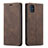 Funda de Cuero Cartera con Soporte Carcasa L09 para Samsung Galaxy A51 5G Marron