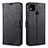 Funda de Cuero Cartera con Soporte Carcasa L09 para Xiaomi POCO C31 Negro