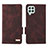 Funda de Cuero Cartera con Soporte Carcasa L09Z para Samsung Galaxy A22 4G Marron