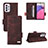 Funda de Cuero Cartera con Soporte Carcasa L09Z para Samsung Galaxy A33 5G Marron