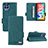 Funda de Cuero Cartera con Soporte Carcasa L09Z para Samsung Galaxy M33 5G Verde