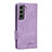 Funda de Cuero Cartera con Soporte Carcasa L09Z para Samsung Galaxy S21 5G Morado