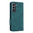 Funda de Cuero Cartera con Soporte Carcasa L09Z para Samsung Galaxy S21 Plus 5G Verde