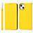 Funda de Cuero Cartera con Soporte Carcasa L10 para Apple iPhone 13 Amarillo