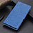 Funda de Cuero Cartera con Soporte Carcasa L10 para Samsung Galaxy S20 FE 4G Azul