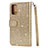 Funda de Cuero Cartera con Soporte Carcasa L10 para Samsung Galaxy S20 Plus Oro