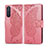 Funda de Cuero Cartera con Soporte Carcasa L10 para Sony Xperia 5 II Rosa