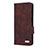 Funda de Cuero Cartera con Soporte Carcasa L10Z para Samsung Galaxy A32 4G Marron