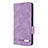 Funda de Cuero Cartera con Soporte Carcasa L10Z para Samsung Galaxy M33 5G Morado