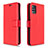 Funda de Cuero Cartera con Soporte Carcasa L11 para Samsung Galaxy A51 5G Rojo