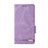 Funda de Cuero Cartera con Soporte Carcasa L11Z para Samsung Galaxy F42 5G Morado