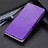 Funda de Cuero Cartera con Soporte Carcasa L12 para Motorola Moto Edge Morado