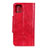 Funda de Cuero Cartera con Soporte Carcasa L12 para Samsung Galaxy A71 5G Rojo