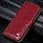 Funda de Cuero Cartera con Soporte Carcasa L12 para Samsung Galaxy M31 Prime Edition Rojo Rosa