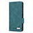 Funda de Cuero Cartera con Soporte Carcasa L12Z para Samsung Galaxy A22 5G Verde