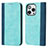 Funda de Cuero Cartera con Soporte Carcasa L13 para Apple iPhone 14 Pro Azul Cielo