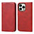 Funda de Cuero Cartera con Soporte Carcasa L14 para Apple iPhone 14 Pro Max Rojo