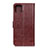 Funda de Cuero Cartera con Soporte Carcasa L15 para Huawei Honor 30S Marron