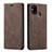 Funda de Cuero Cartera con Soporte Carcasa L15 para Samsung Galaxy M31 Marron