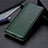 Funda de Cuero Cartera con Soporte Carcasa L16 para Samsung Galaxy S20 FE 4G Verde