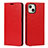 Funda de Cuero Cartera con Soporte Carcasa L17 para Apple iPhone 13 Rojo