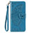 Funda de Cuero Cartera con Soporte Carcasa L17 para Samsung Galaxy A41 Azul Cielo