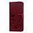 Funda de Cuero Cartera con Soporte Carcasa L17 para Samsung Galaxy A51 5G Marron