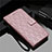 Funda de Cuero Cartera con Soporte Carcasa L19 para Samsung Galaxy A51 5G Oro Rosa