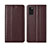 Funda de Cuero Cartera con Soporte Carcasa L21 para Samsung Galaxy A41 Marron