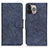 Funda de Cuero Cartera con Soporte Carcasa L27 para Apple iPhone 13 Pro Azul