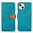 Funda de Cuero Cartera con Soporte Carcasa L29 para Apple iPhone 13 Azul